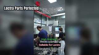 High-precision components for Lectra, undergoing inspection at the production plant.